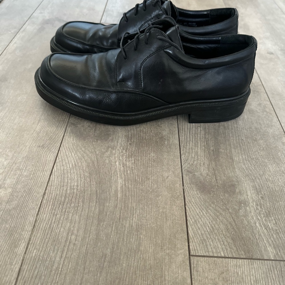 Mens Bostonian Strada Skywalk Black Leather Heavy Dress Shoes 12 Made Italy - Picture 8 of 14